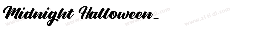 Midnight Halloween字体转换
